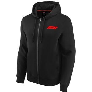 Formula 1 Essentials Small Crest Full Zip Hoodie - Black